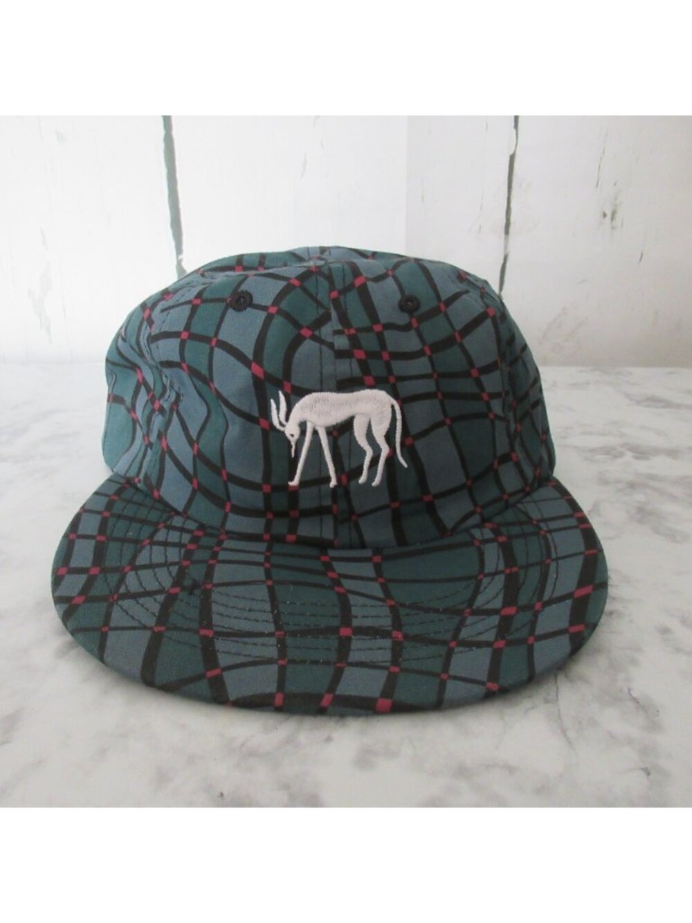 New Parra Hat Squared Waves 6 Panel Green Black  Adjustable Men Women